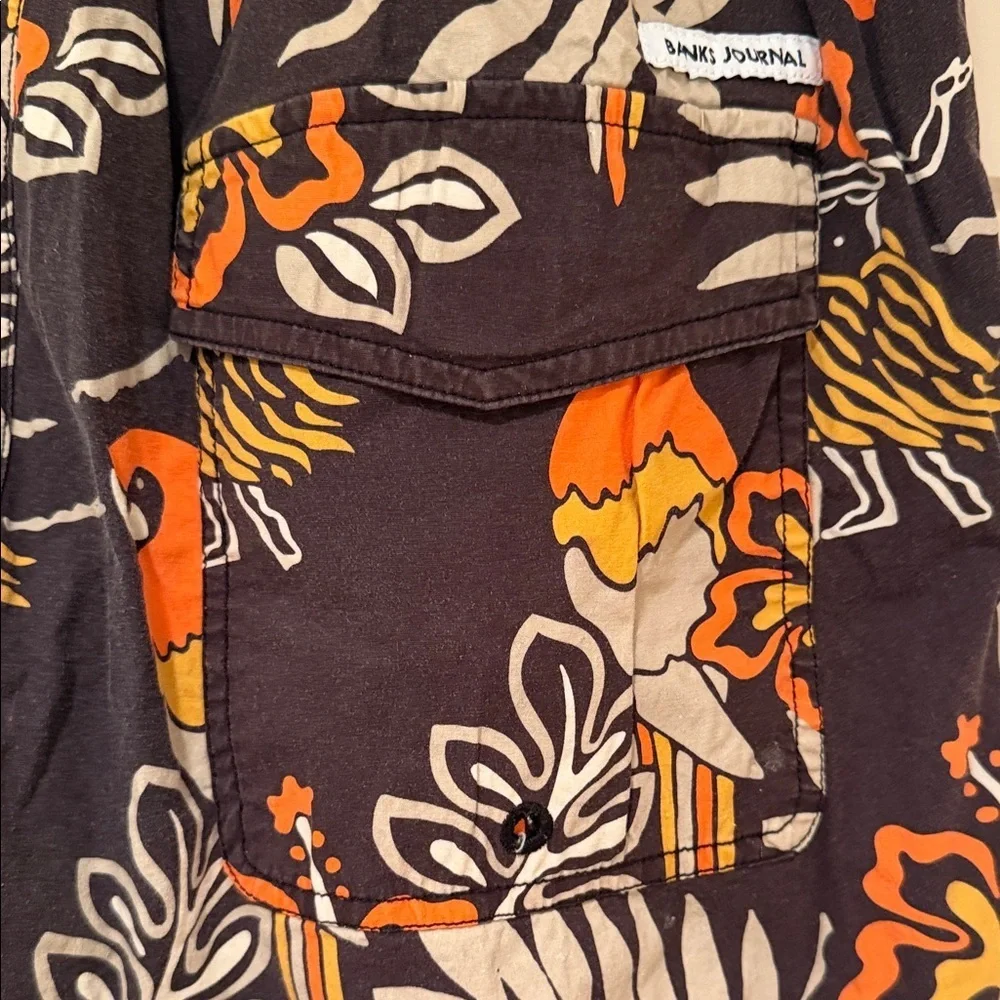 Banks Journal Tropical Print Swim Shorts | Men’s Medium 6 1/2” Inseam